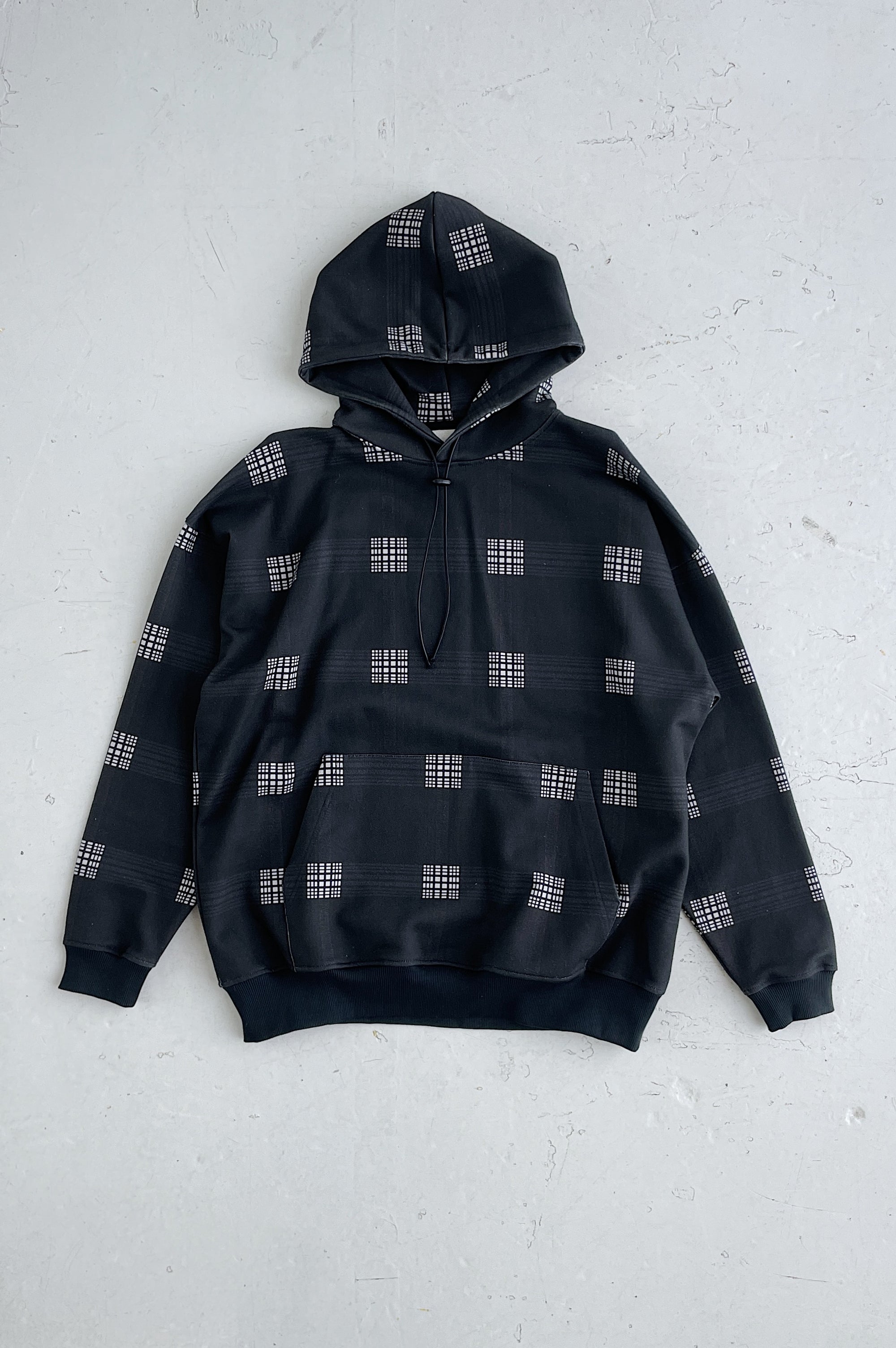 SAMPLE HOODIE — CHECKED (L)
