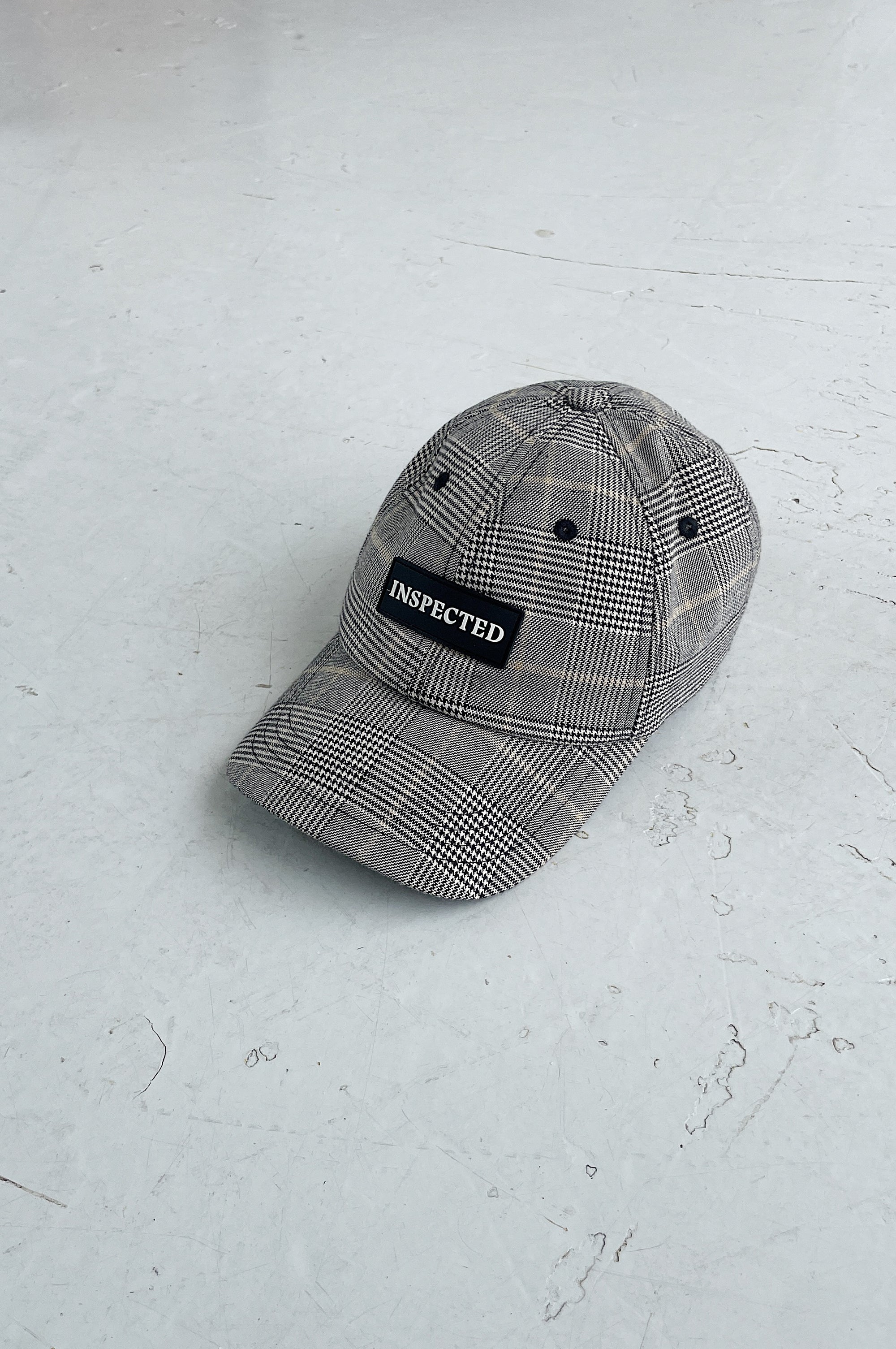 SAMPLE HAT — CHECKED DAD CAP