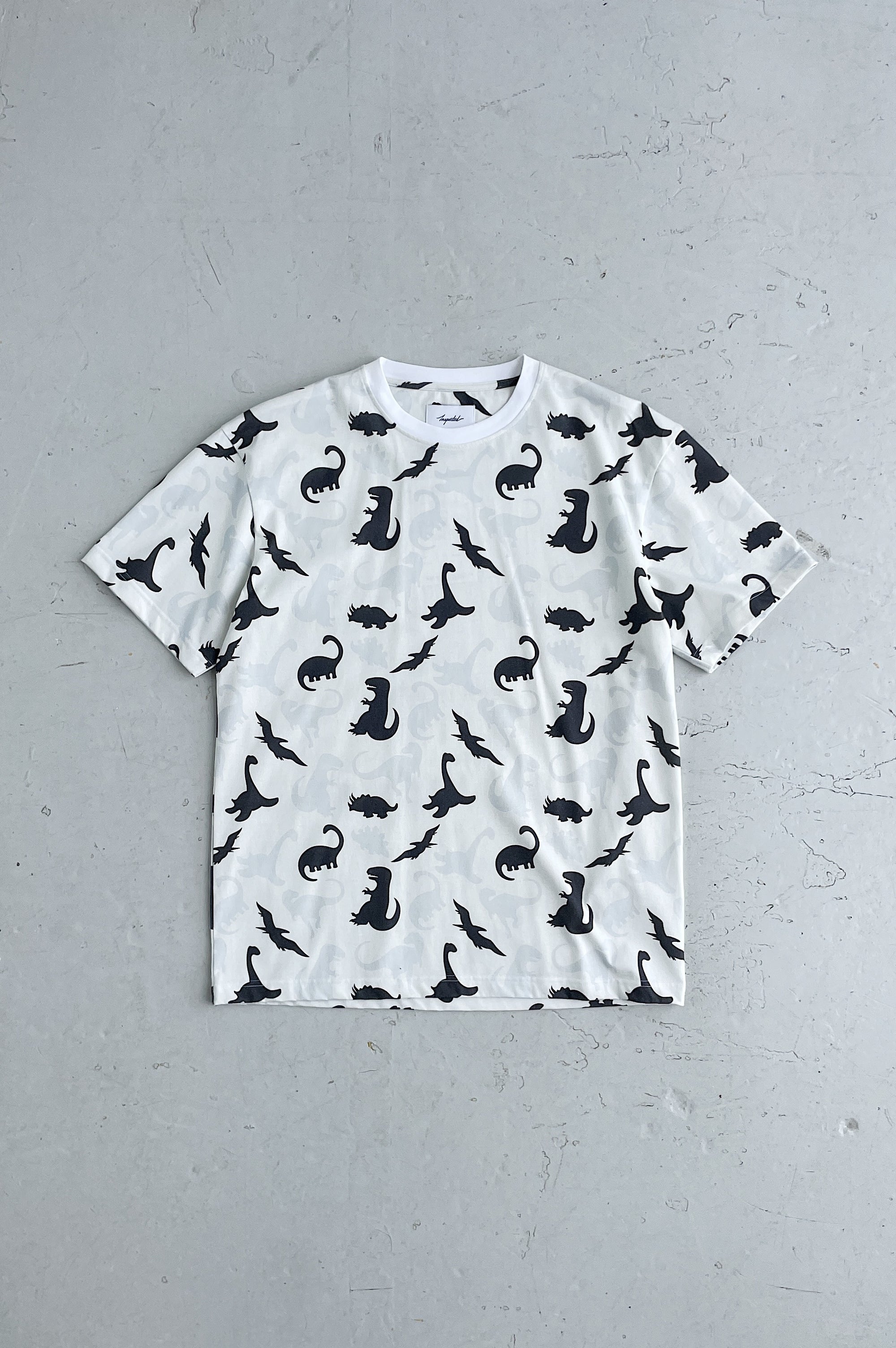 SAMPLE T-SHIRT — DINOSAUR WHITE (M)