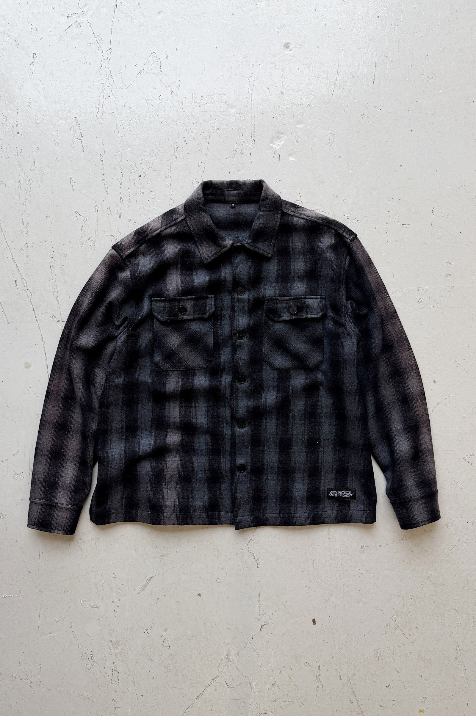 SAMPLE — CHECKED FLANNEL SHIRT (L)