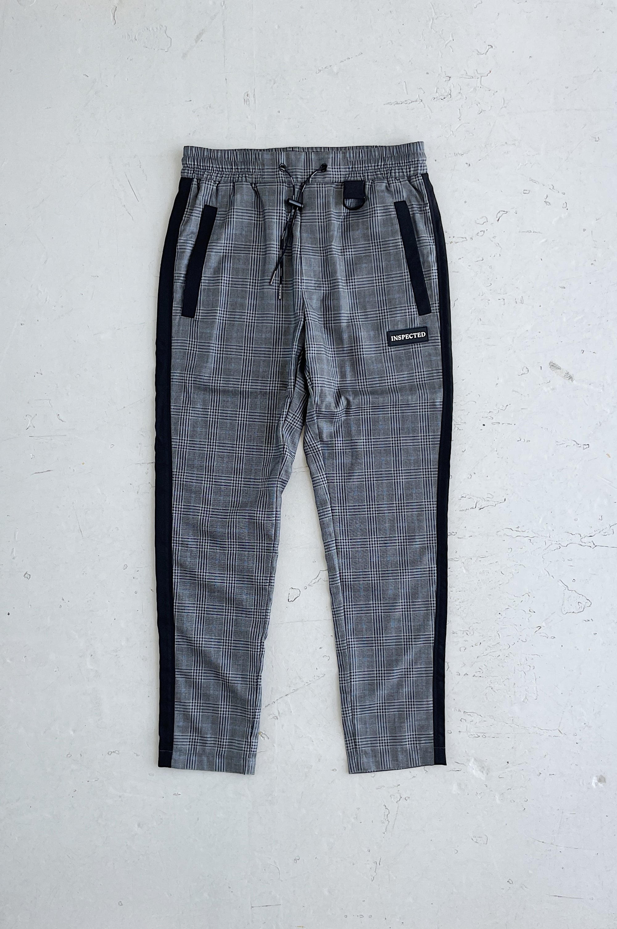 SAMPLE PANTS — CHECKED GREY (M 30")