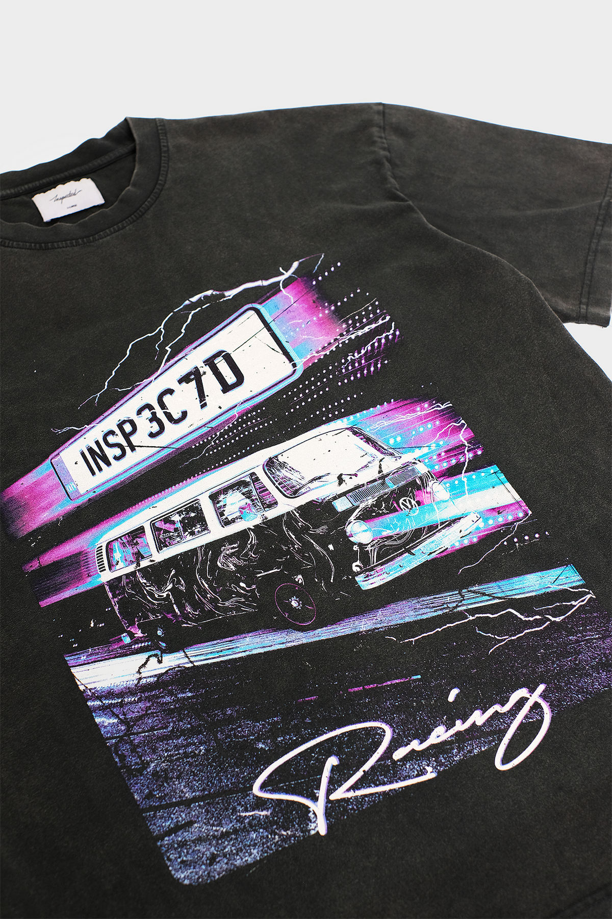 Racing Tee — Vintage Black