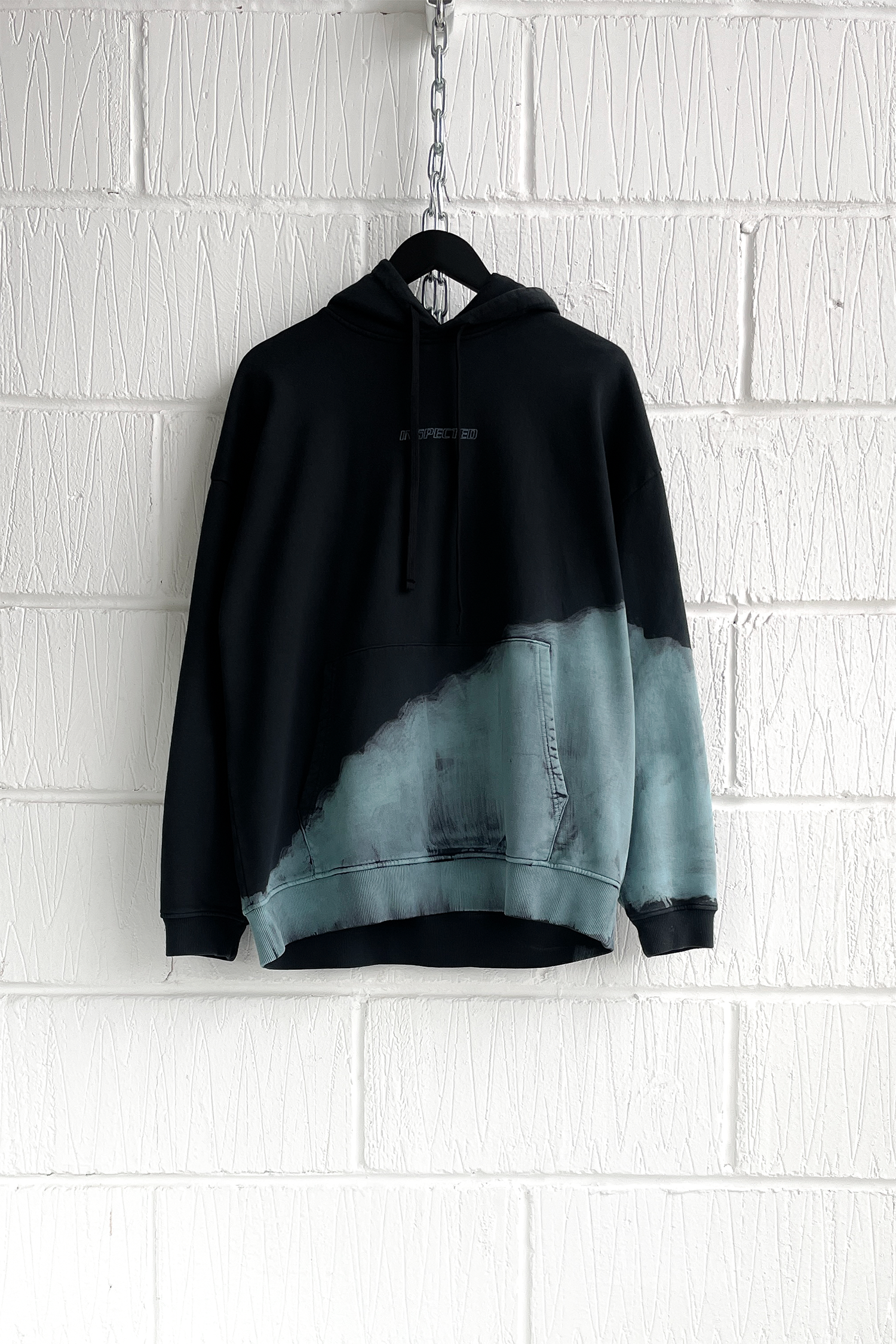 SAMPLE HOODIE — SPLIT DYE BLUE (L)