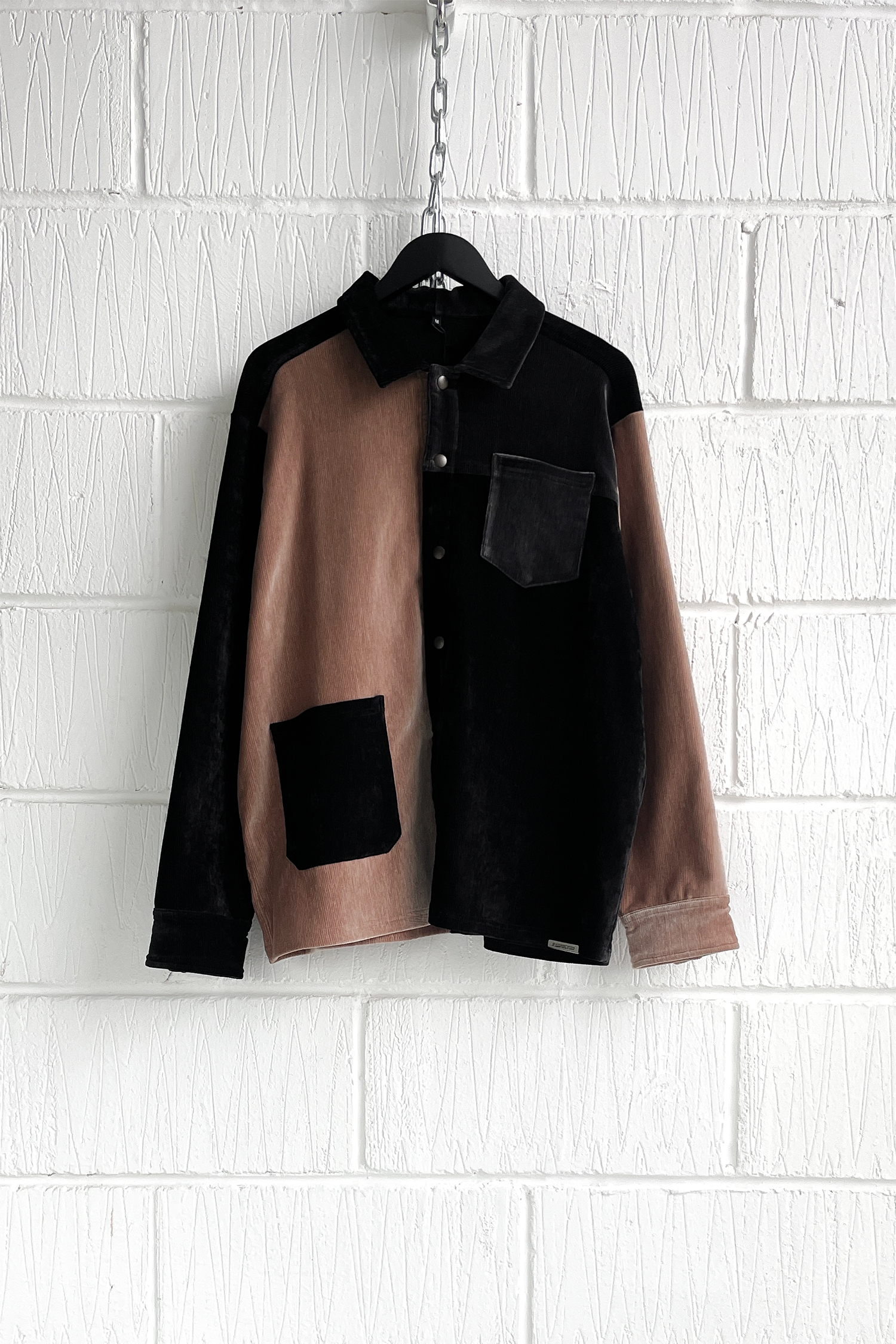 SAMPLE OVERSHIRT  — BROWN SUEDE (L)