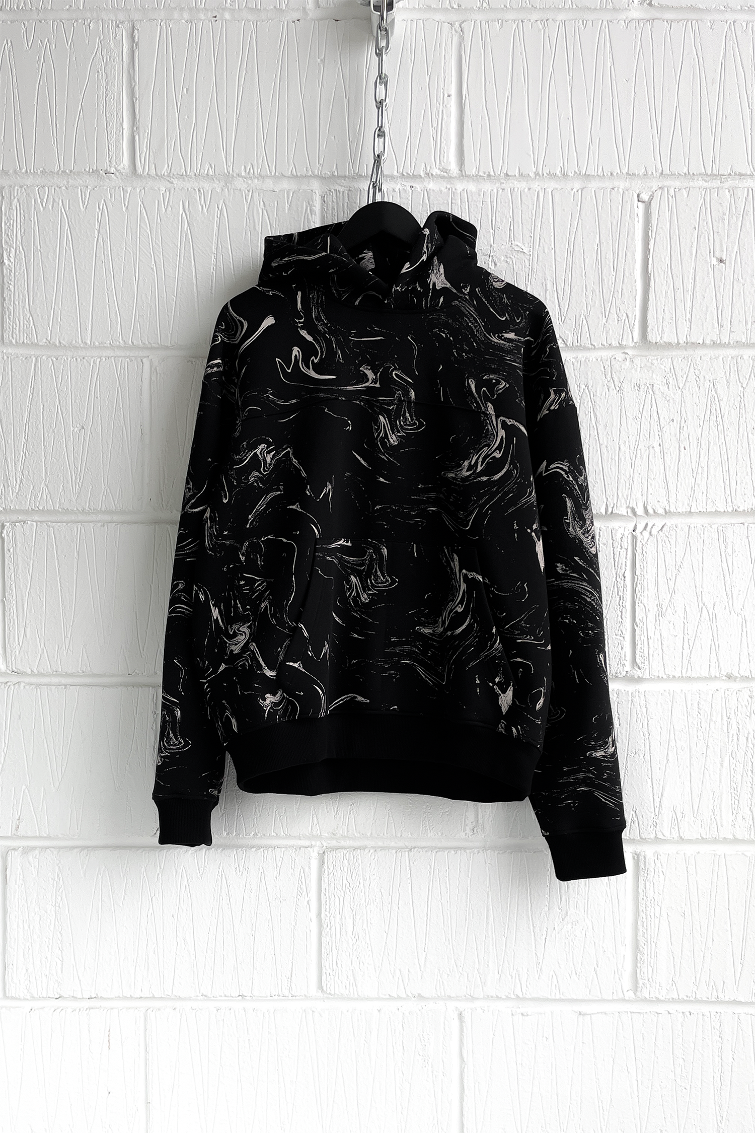 SAMPLE HOODIE — MARBLE RE-ENGINEERED (M)