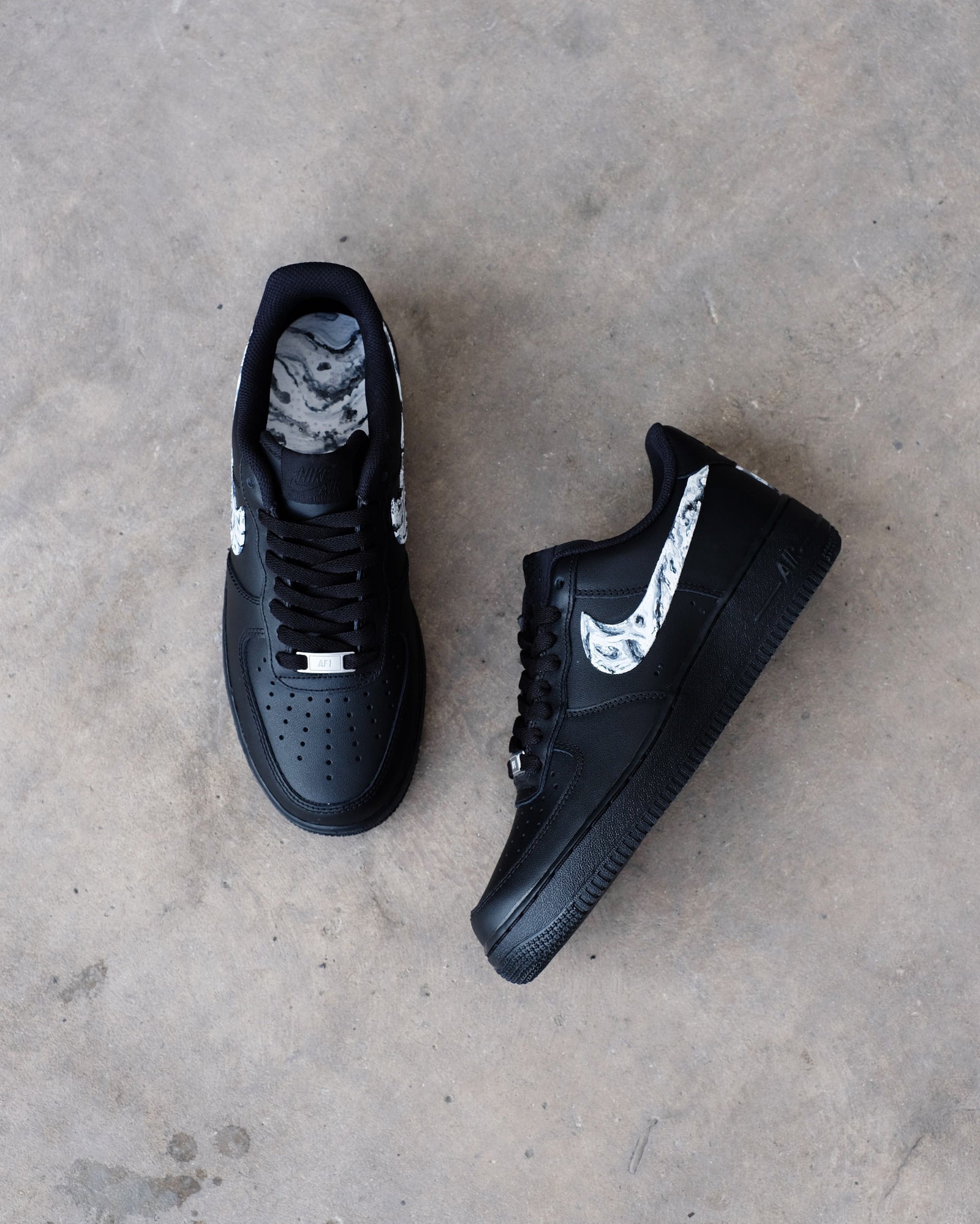 Air Force 1 Marble — Black Edition (EU 42)