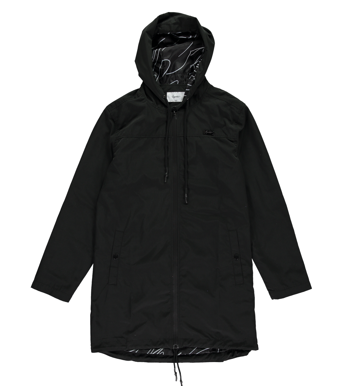 Scribble Raincoat — Black