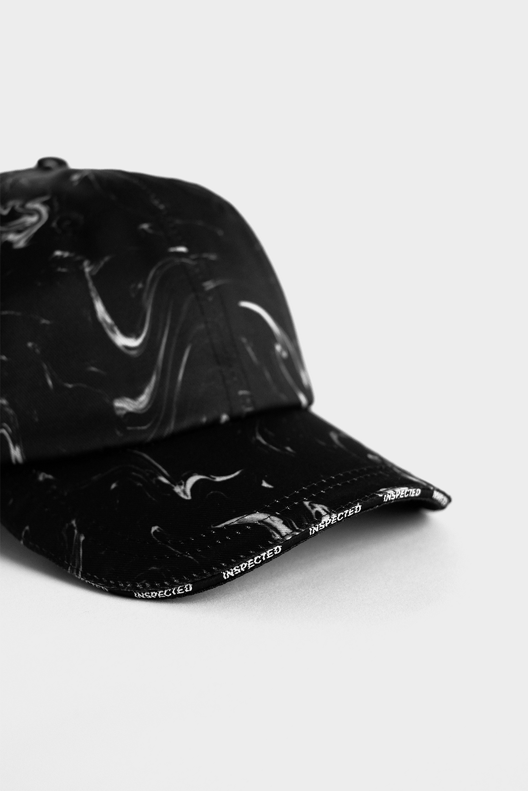 Marble Dad Cap — Black