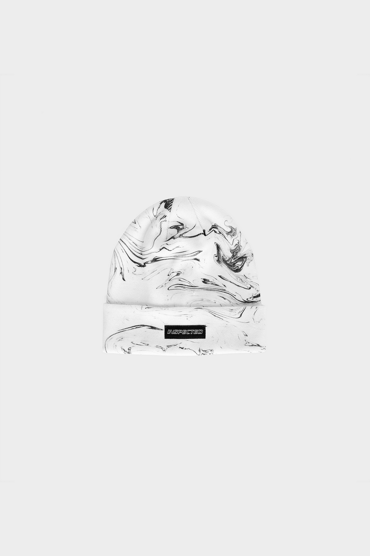 Marble Beanie — White