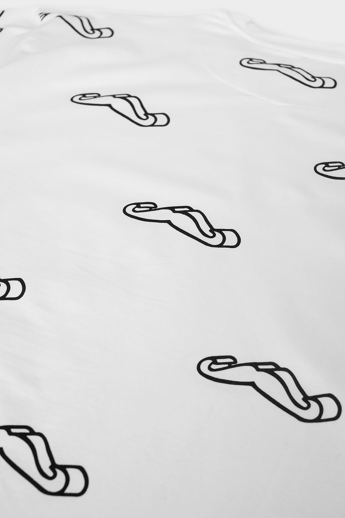 Moustache Tee — White