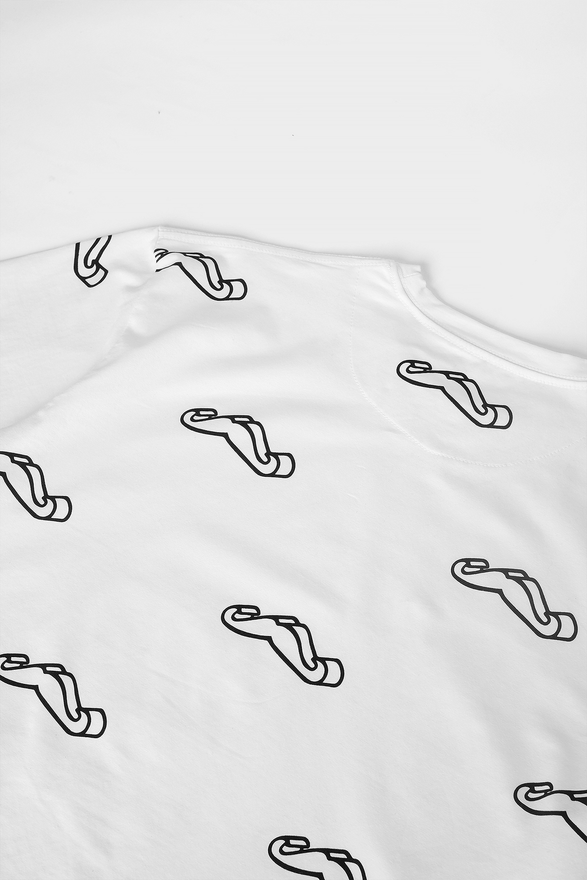 Moustache Tee — White