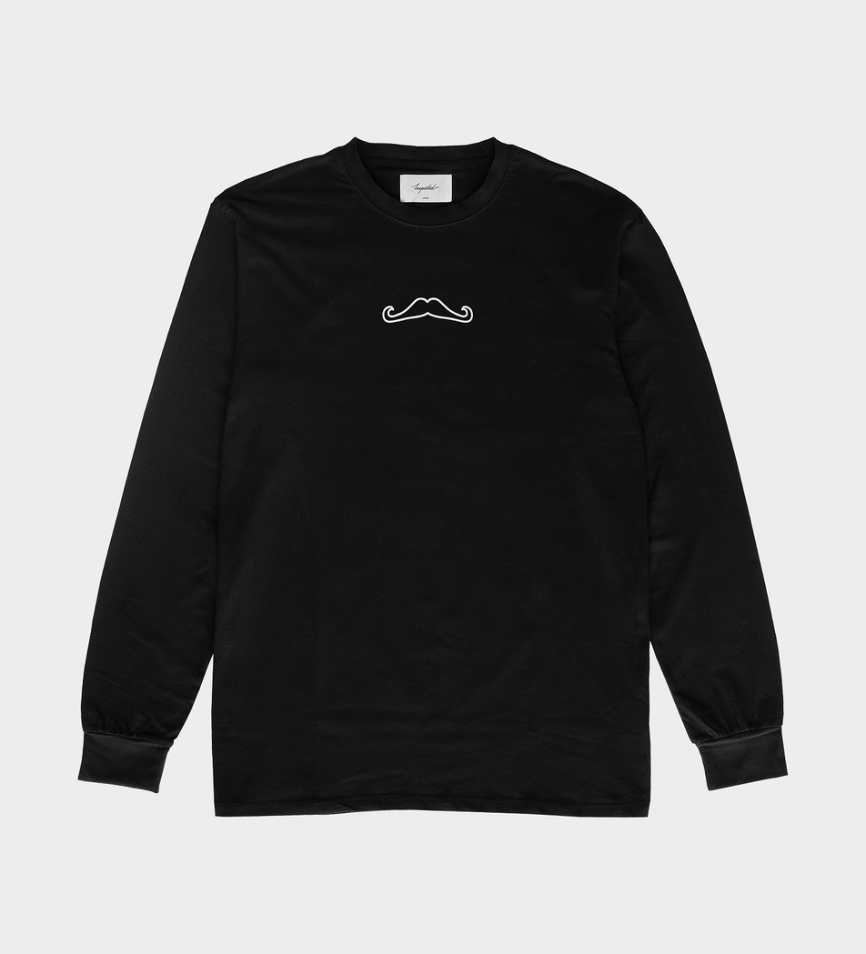 Moustache Longsleeve — Black