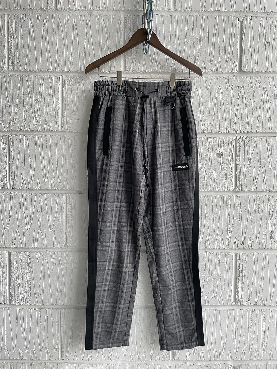SAMPLE PANTS — DIVISION MIDDLE GREY CHECK (M 32")