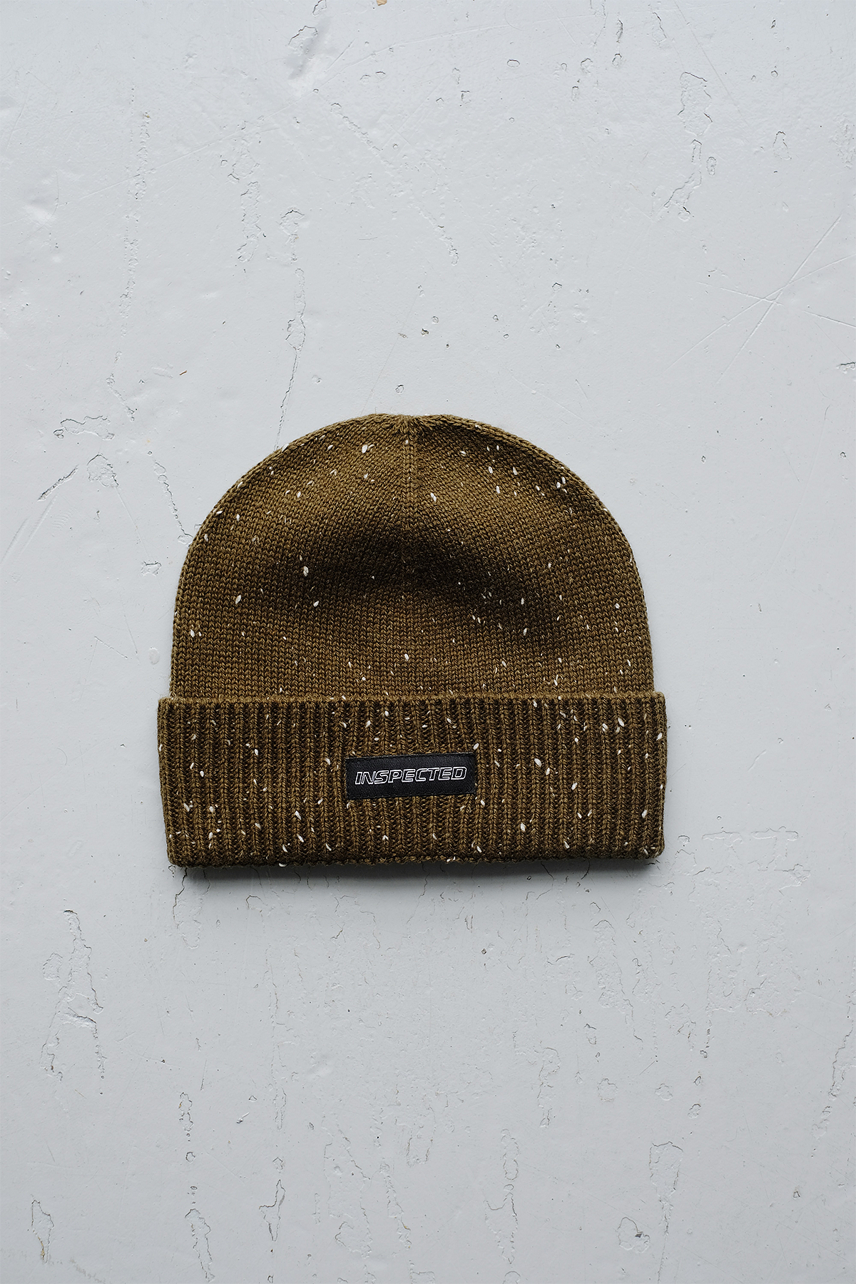 SAMPLE BEANIE — OLIVE FLECK