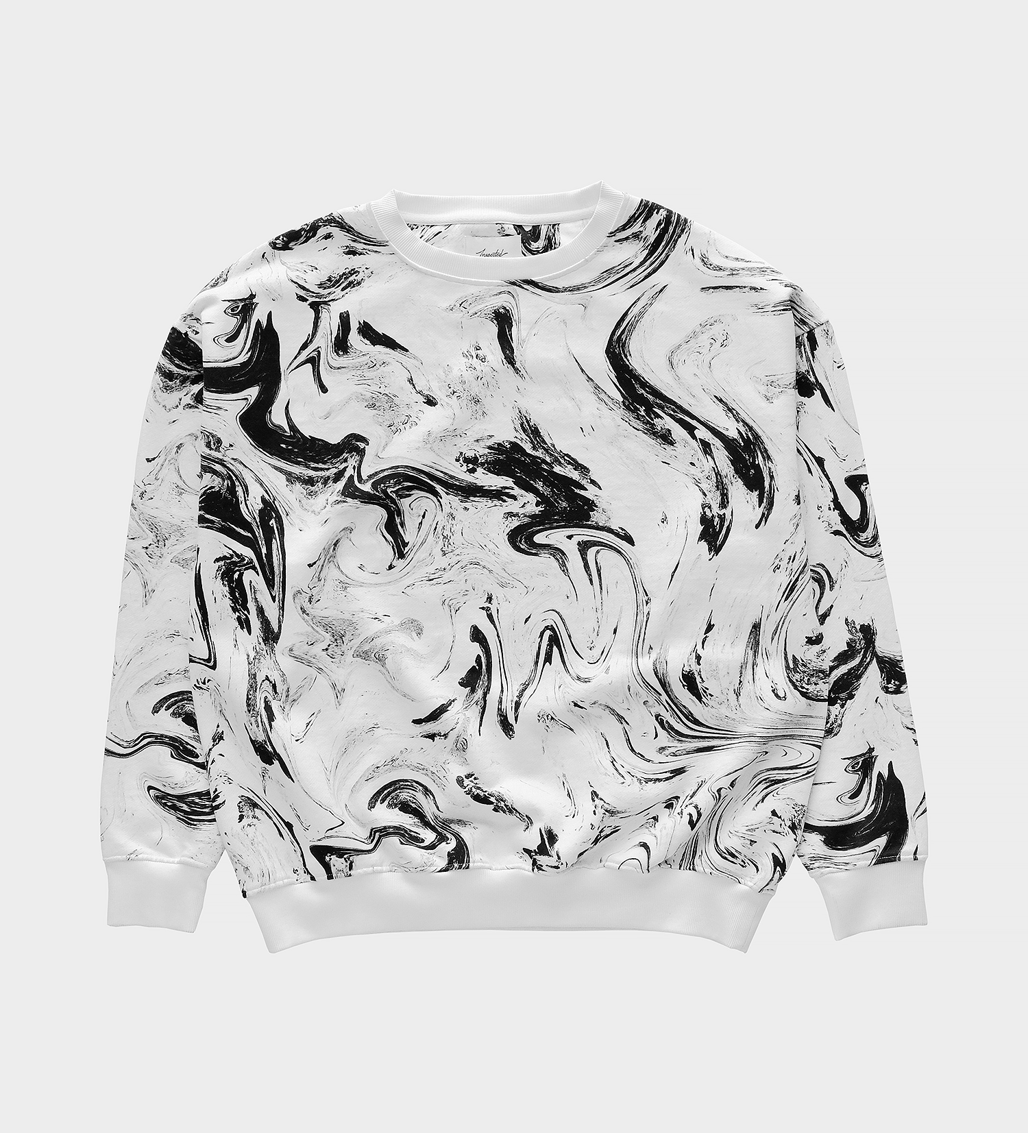 Marble Sweatshirt — White
