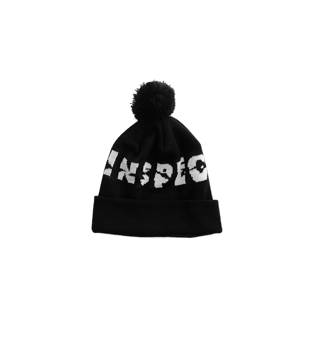 Degraded Beanie — Black