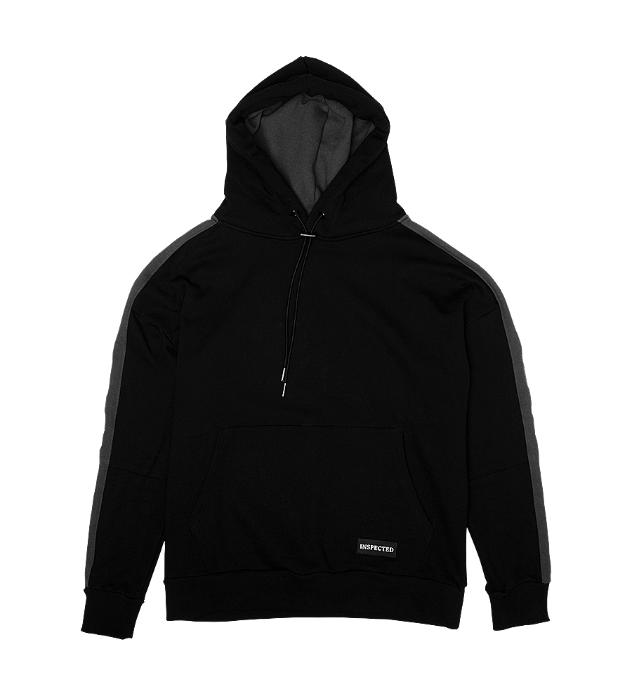 Portal Hoodie — Black/Slate Grey
