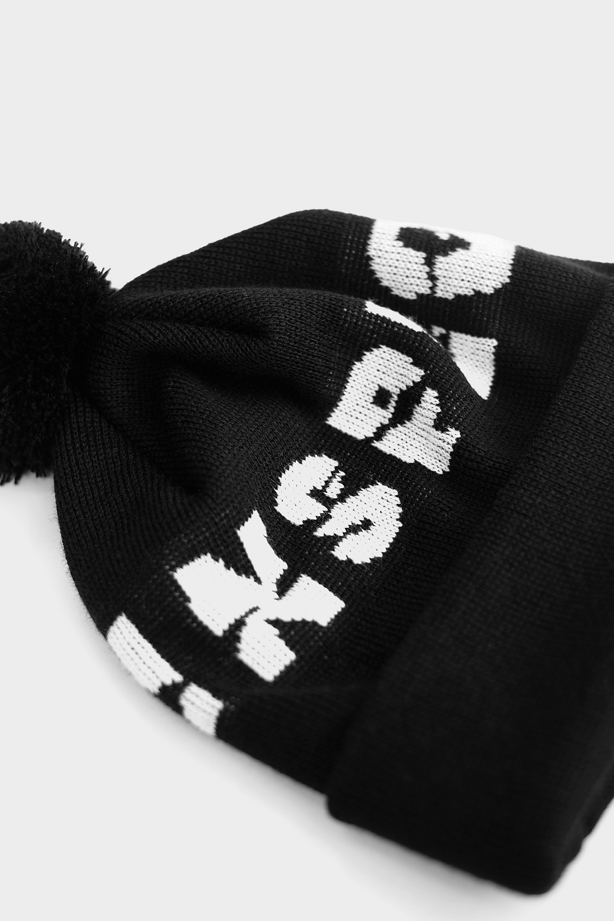 Degraded Beanie — Black