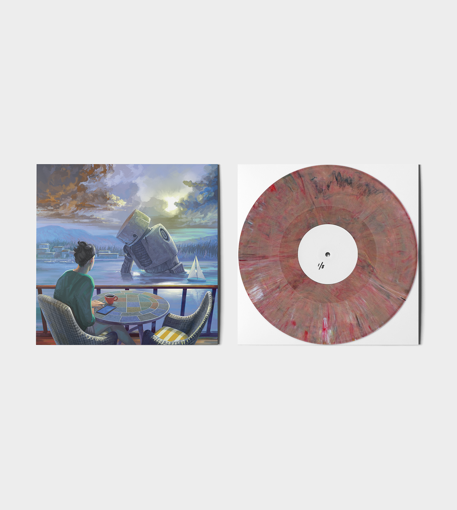 dayscapes EP — TEST PRESS + ARTWORK PRINT